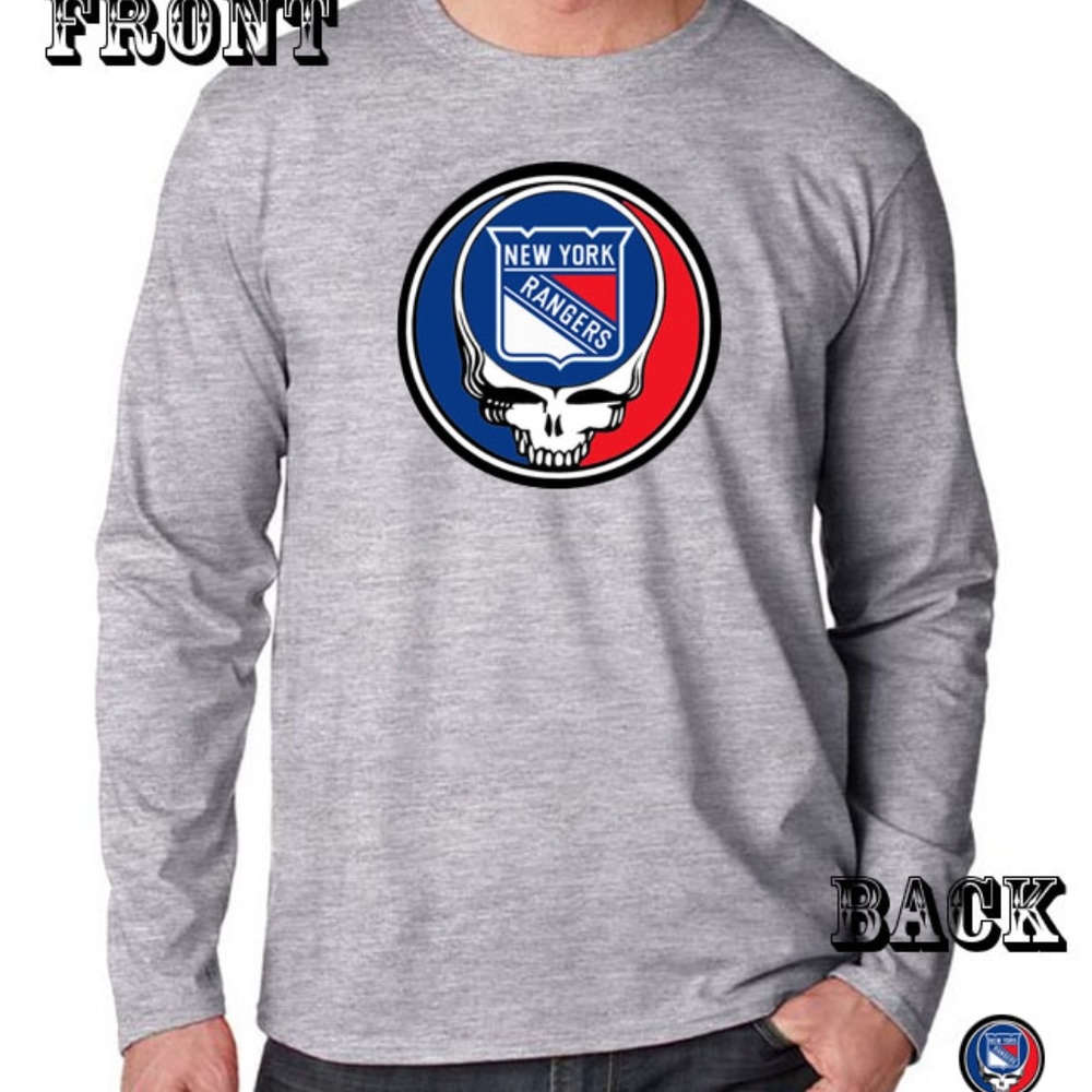 Grateful Dead and Company New York Rangers Stealie mash-up longsleeve t-shirt NW